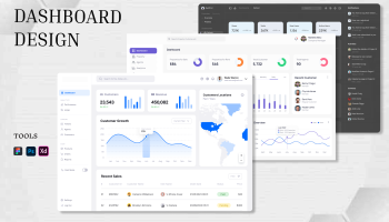I will design saas app admin panel dashboard web app ui ux in figma