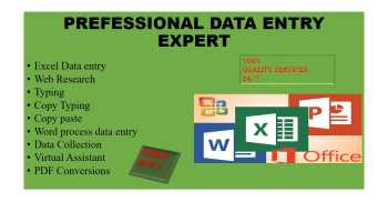 Data entry services and virtual assistance 