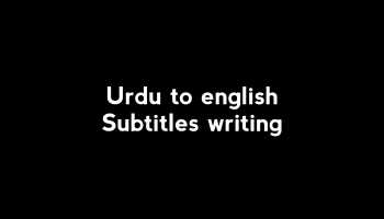 Urdu to english subtitles to your video