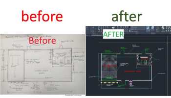 i will do convert drawing sketch,pdf,photo, to autocad drawing plan 