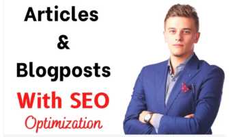I will write SEO optimized articles and blog posts