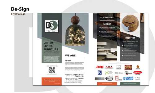 De-Sign is a premium furniture and accessories design and manufacturing rm based in Noida, founded in 2015. They Design Premium artistic and design based furniture and accesories made with the fusion of variety of materials. We were responsible for creating the whole branding for the firm right from logo to stationery, websites, promotionals designs, flyers etc