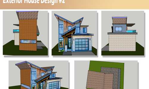 Exterior House Design #2 Using SketchUp