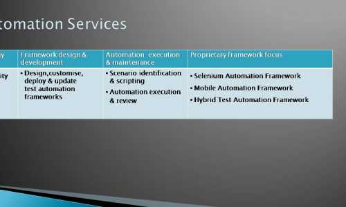 Test Automation Serices