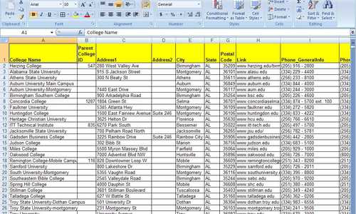 My Work On Data Entry On Microsoft Excel.I Am Good In This Field.