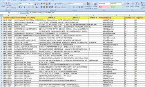 Data Entry Examples