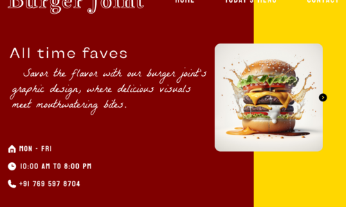 Poster Design of Burger Joint