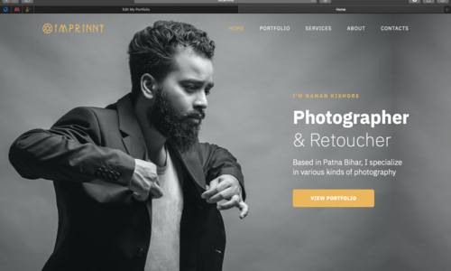 Photography Website View 1