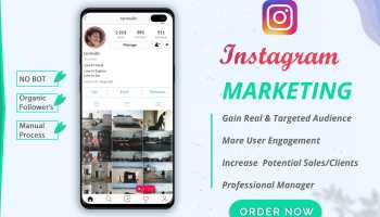 I will do instagram marketing for organic growth