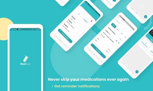 Built MedBuzz, an app that reminds users about their medications, with a team.