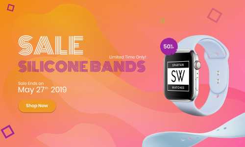 Basically, these banners designed for sale Band Silicone Watch.