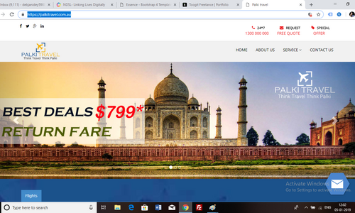 It is a travel website with flight booking built in wordpress