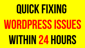 I will fix wordpress errors, issues and bugs