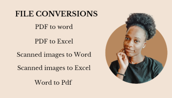 Convert 20 pages of Scanned images and pdf to word document or excel