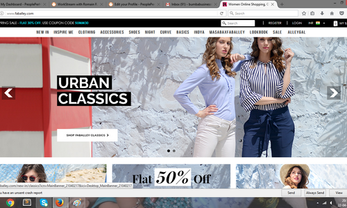 Website : FabAlley.com FabAlley.com is an online fashion store for taste-makers and trend-breakers all over the country. When it comes to online shopping for women looking for the latest fashion trend...