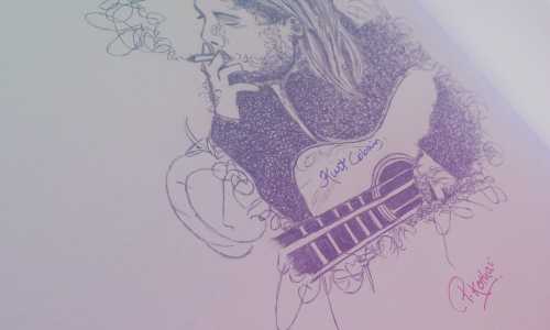 Sketch of Kurt Cobain 