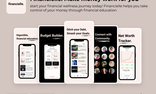 https://apps.apple.com/gb/app/financielle/id1567346791 https://play.google.com/store/apps/details?id=com.financielle.mobile.app Financielle helps you take control of your money through financial education, inspirational content, money management tools and an amazing and supportive community. **FEATURES** ‣ Weekly inspirational money content ‣ Set money goals ‣ Track your debt free journey ‣ Join our FREE community ‣ Life Admin area to track your key policies ‣ Financial education zone, with a 30 step Money MOT ‣ Get budget and net worth reminder notifications Upgrade to Financielle Premium for access to premium features, including: ‣ The Financielle Playbook: a step by step guide to financial wellness ‣ Set monthly budgets and track progress ‣ Follow your monthly net worth