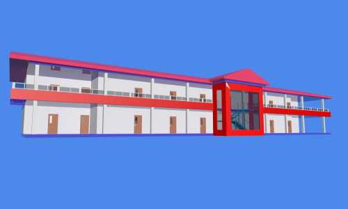 School Building using Autocad and 3DS max