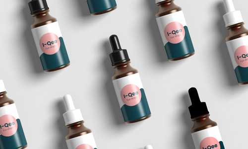 Branding and packaging design for 'Iqee' eye drops.