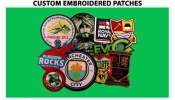 I will do high quality custom embroidered patches with shipping.
