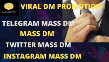 I will do mass dm, discord mass dm, twitter mass dm, telegram mass dm, mass dm bot