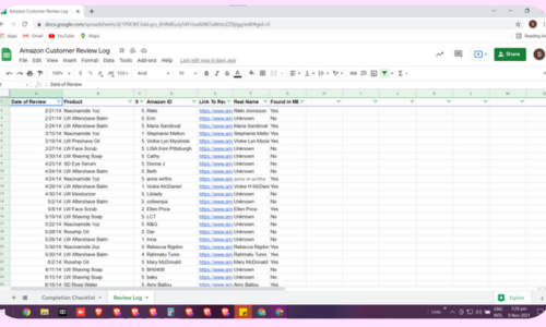 I use Google sheets to enter data for my client - Daily Numbers for his Amazon Seller Central