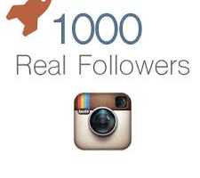 1000 real followers on Instagram. High quality. No fake