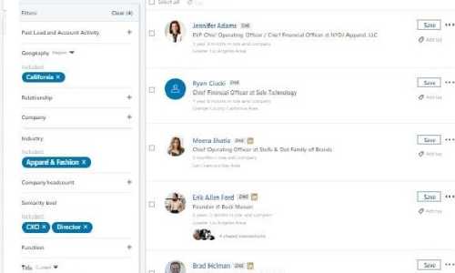 I can customize Linkedin sales navigator.