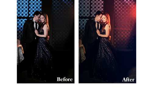 Nice couple created By Adobe Photoshop Retouched and finishing Before and After look. 