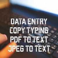 I will do data entry, pdf to text, copy typing , copy pest, and data collection