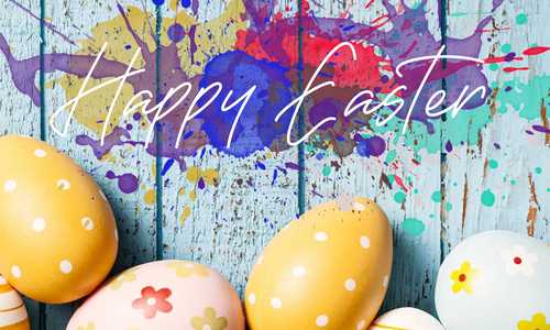 Easter egg social media post