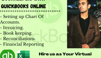 Bookkeeping, Data entry in Excel, QuickBooks online