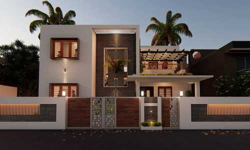 3D view of a residential project for Mr Sathyan 