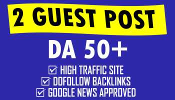 I will rank your website on 1 page with 2 guest post 