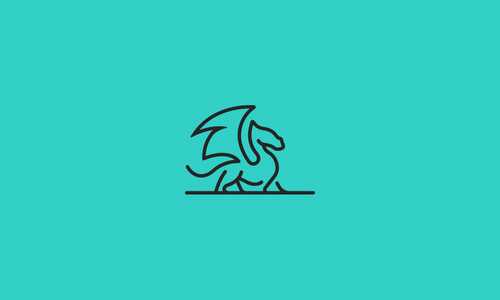 Unused dragon logo concept.