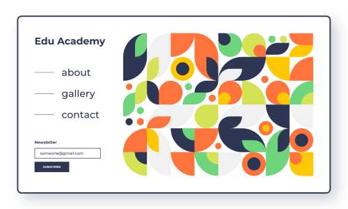 Academy Website Design