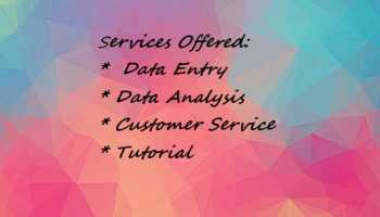 Data encoding, analysis, customer service and teaching