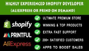I will set up your shopify store