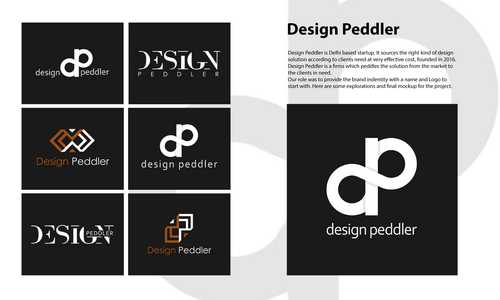 Design Peddler is Delhi based startup. It sources the right kind of design solution according to clients need at very effective cost, founded in 2016. Design Peddler is a firms which peddles the solution from the market to the clients in need. Our role was to provide the brand indentity with a name and Logo to start with. Here are some explorations and final mockup for the project.