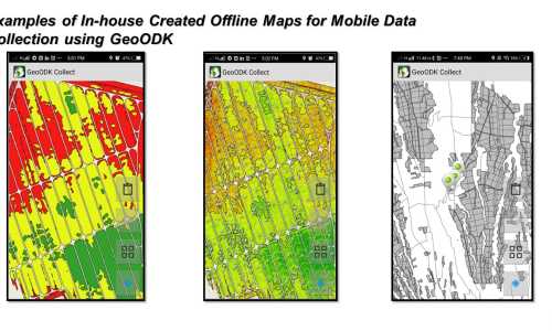 Creation of Off-line base Maps from Drone Data for Field Data Collection