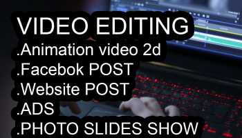 I can make any type of video, ads, Facebook cover, website video, social media post