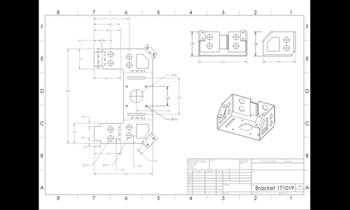 DFM Solidworks drawing for Sheetmetal component