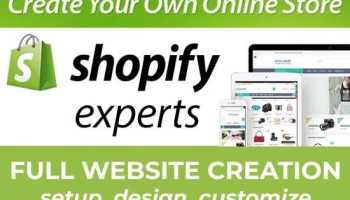 I will do shopify website design website design shopify themes customization converting shopify 