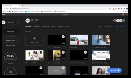 I use Flixier to do video edits for my boss' video presentation and other videos for her ads. 