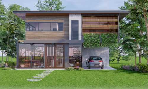 A proposed two storey tropical house