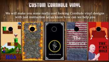 I will make custom cornhole wrap design