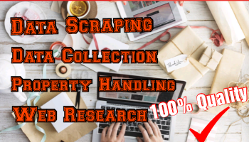 I WILL DO DATA SCRAPING & FINDING PROPERTY INFORMATION WITH 100% QUALITY.