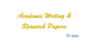 Quality and Timely research papers and academic write-ups.
