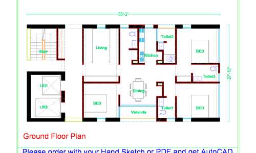 Floor Plan by AutoCAD