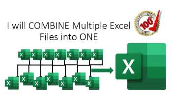 I will Combine Multiple Excel sheets into ONE